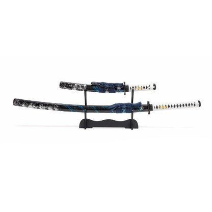 Jin Sakai Katana and tanto on a stand