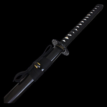 Mahogany Damascus Katana with sheath