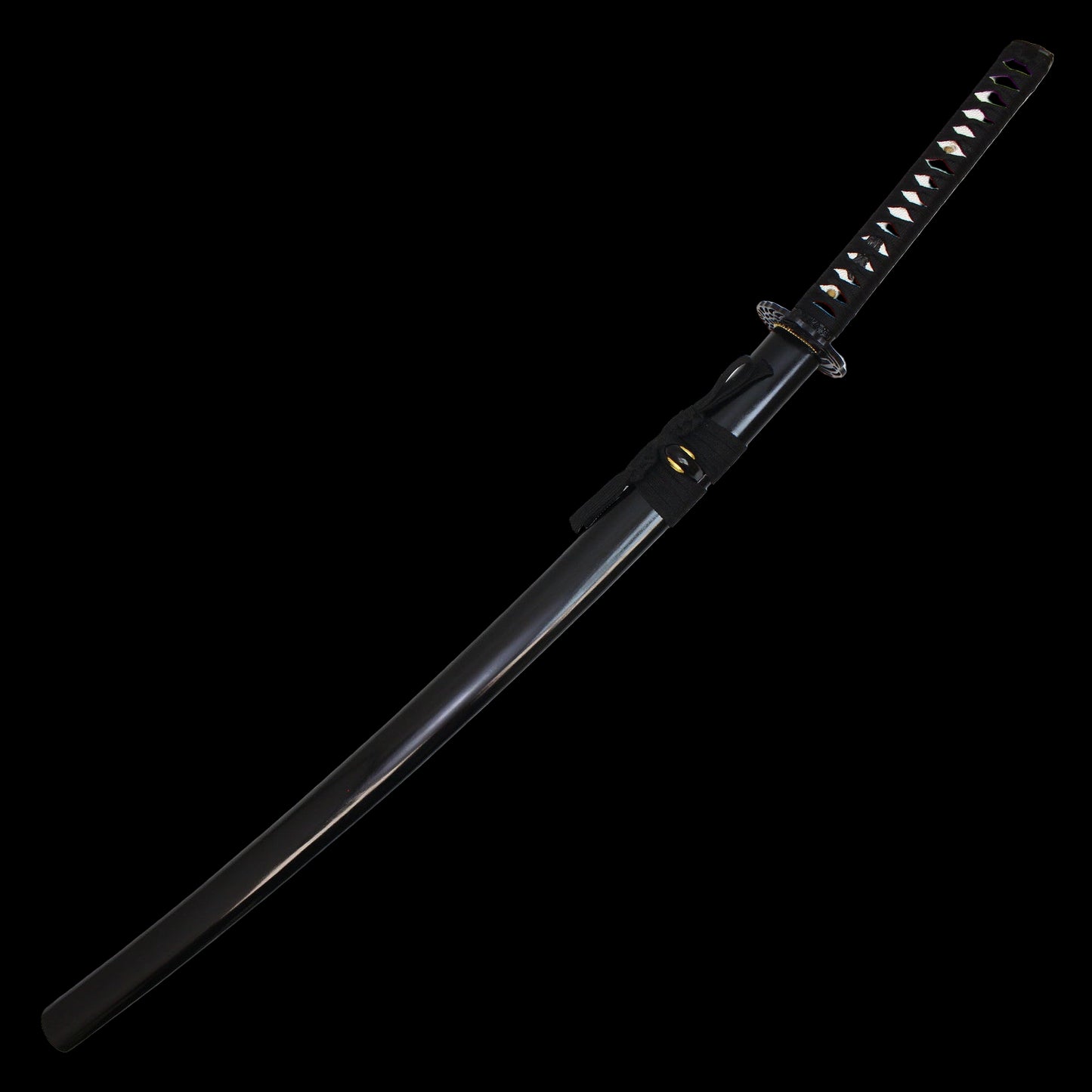 Blue Damascus Katana with sheath