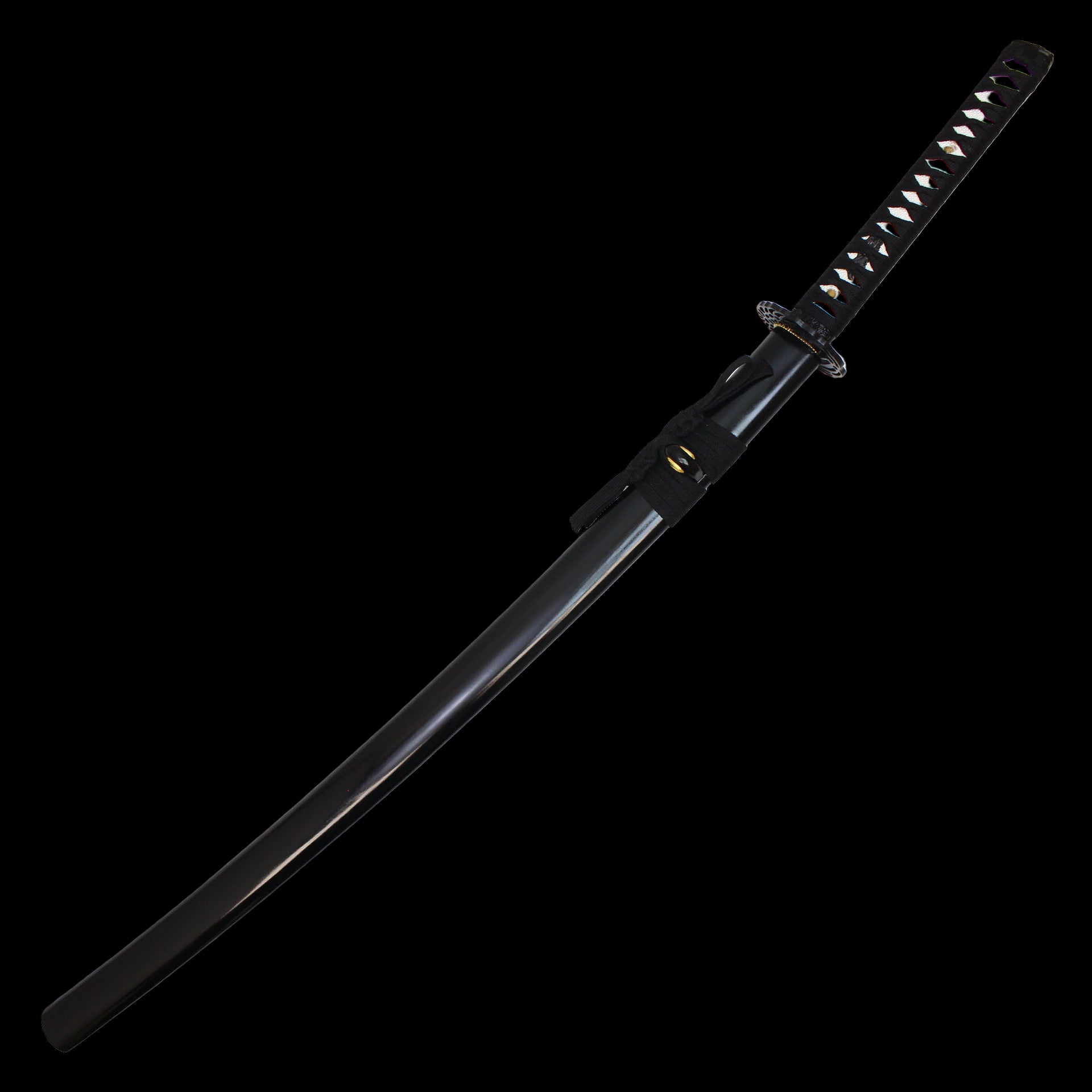 Blue Damascus Katana with sheath