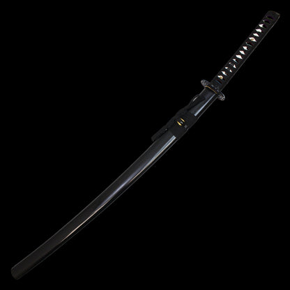 Blue Damascus Katana with sheath