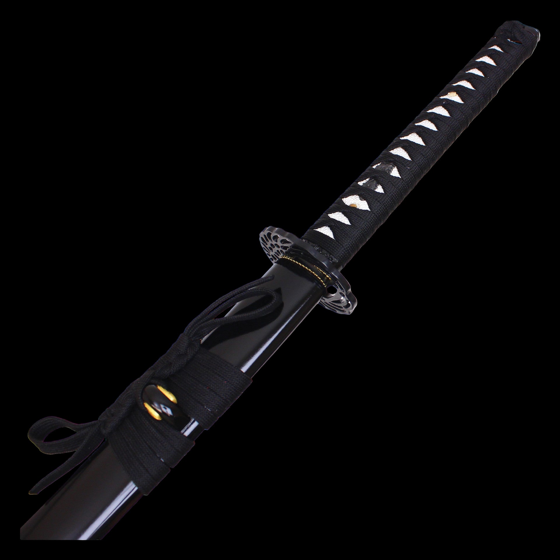 Gold Damascus Katana with sheath