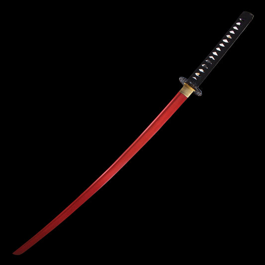 Red Damascus Katana