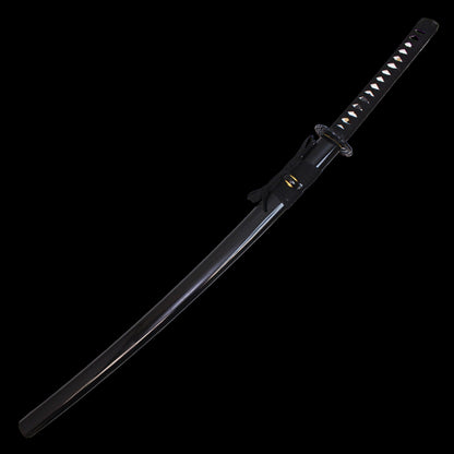 Red Damascus Katana with sheath