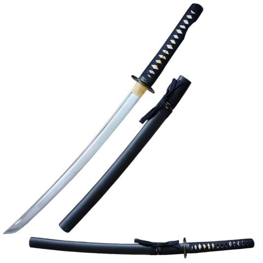 Battle-Ready Black Iaito Wakizashi display image