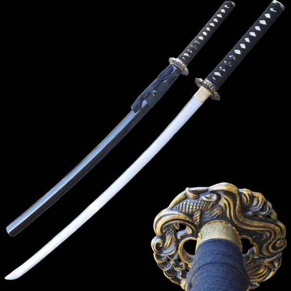 Battle-Ready Void Serpent Katana (1045 Carbon Steel)