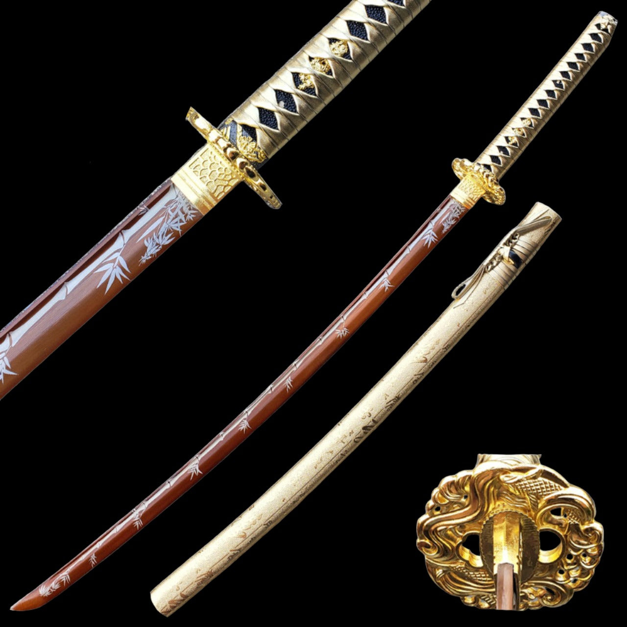 Battle-Ready Golden Monarch's Katana display image