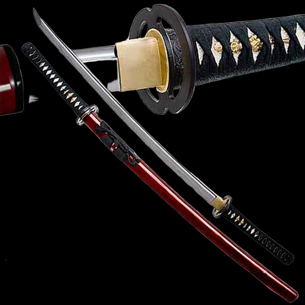 Battle-Ready Crimson Ember Katana display image