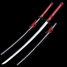 Battle-Ready Burgundy Dragon Katana (1065 High Carbon Steel)