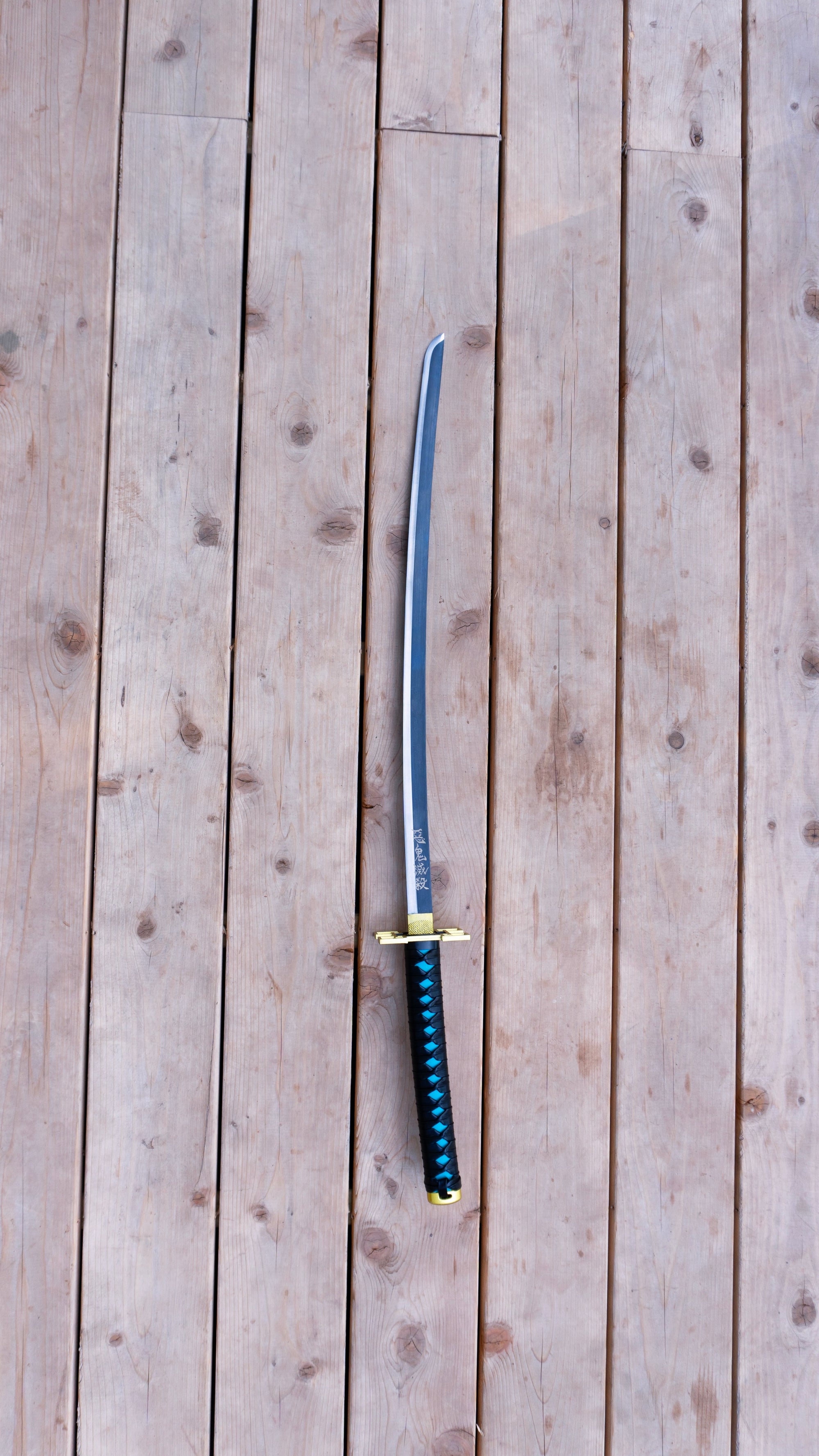 Muichiro Tokito Katana With Green Handle