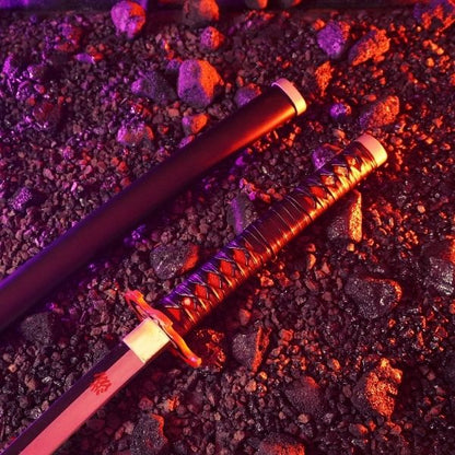 Battle-Ready Tanjiro Kamado Flame Katana - Demon Slayer (Sharp)