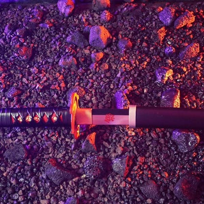Battle-Ready Tanjiro Kamado Flame Katana - Demon Slayer (Sharp)