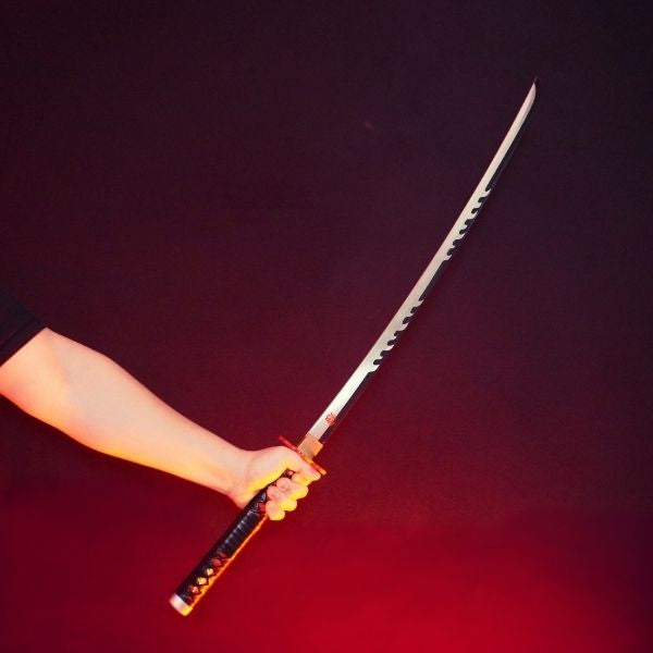 Battle-Ready Tanjiro Kamado Flame Katana - Demon Slayer (Sharp)