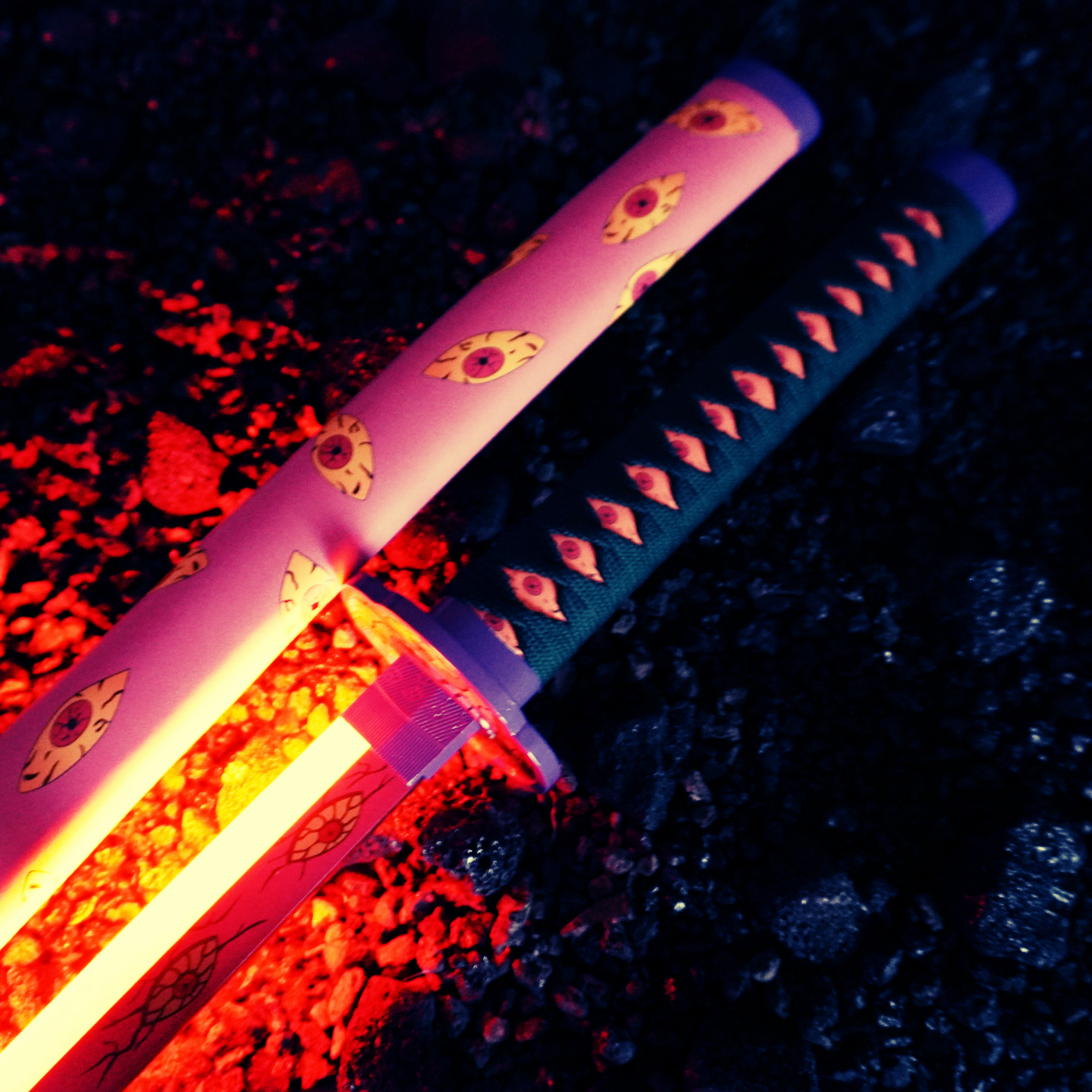 Kokushibo LED Katana Metal