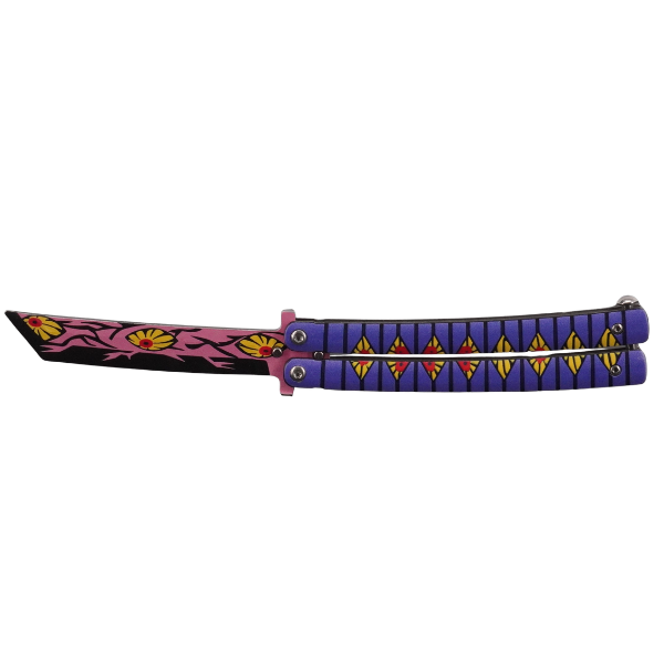 Kokushibo's Demon Eye Butterfly Knife - Demon Slayer (Metal)