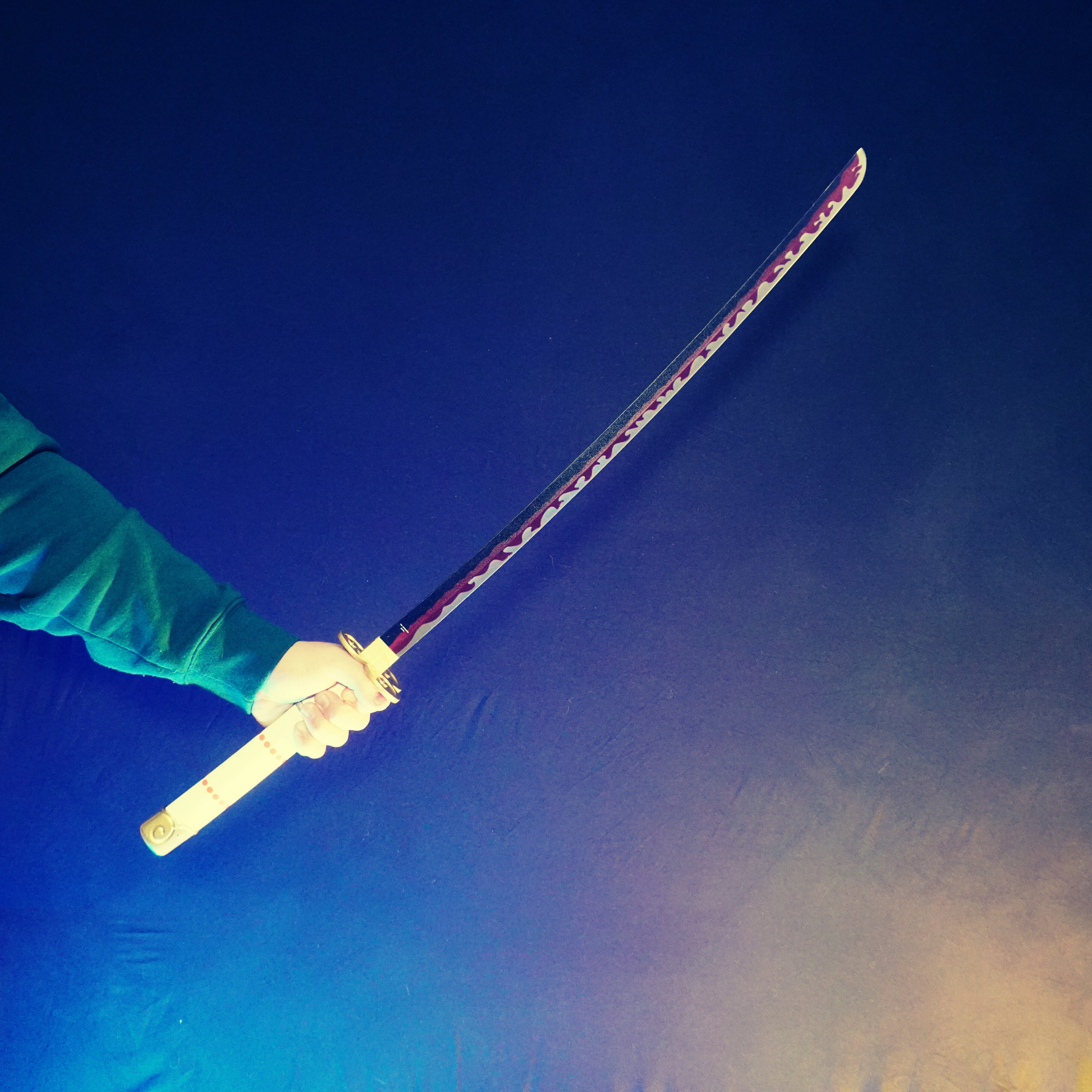 Zoro Roronoa's White Ame No Habakiri Katana