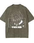 Sanemi Shinazugawa Stone Wash T-Shirt - Demon Slayer