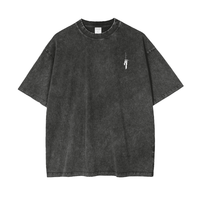 Toji Fushiguro Minimalist Stone Wash T-Shirt - Jujutsu Kaisen