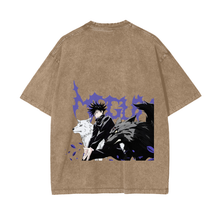 Megumi Fushiguro Demon Dogs Stone Wash T-Shirt - Jujutsu Kaisen