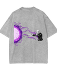 Satoru Gojo Hollow Purple Stone Wash T-Shirt - Jujutsu Kaisen