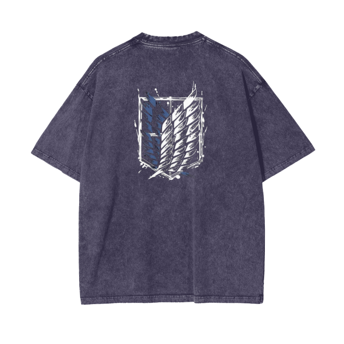 Scout Regiment Stone Wash T-Shirt - Attack on Titan