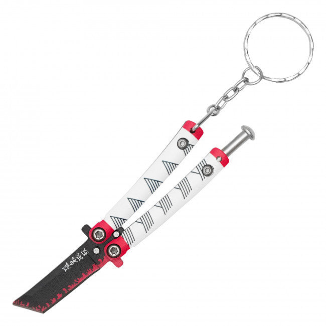 Crimson Flame Micro Keychain Knife - Ember Order (Metal)