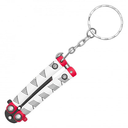 Crimson Flame Micro Keychain Knife - Ember Order (Metal)