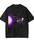 Satoru Gojo Hollow Purple Stone Wash T-Shirt - Jujutsu Kaisen