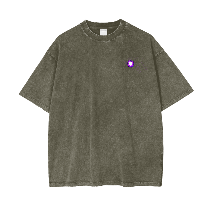 Satoru Gojo Hollow Purple Stone Wash T-Shirt - Jujutsu Kaisen