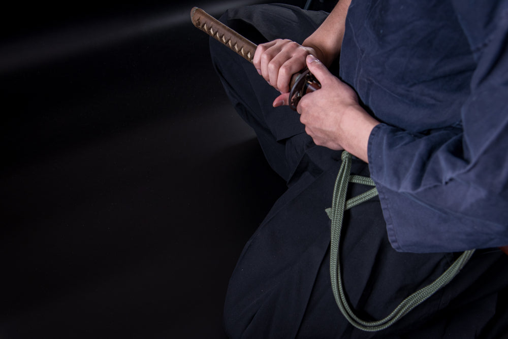 Man holding a katana