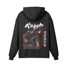 Guts Black Swordsman Stone Wash Hoodie - Berserk