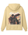 Guts Black Swordsman Stone Wash Hoodie - Berserk