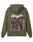 Guts Black Swordsman Stone Wash Hoodie - Berserk