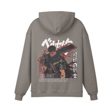 Guts Black Swordsman Stone Wash Hoodie - Berserk