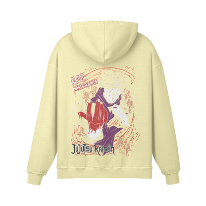 Blood Manipulation Stone Wash Hoodie - Jujutsu Kaisen