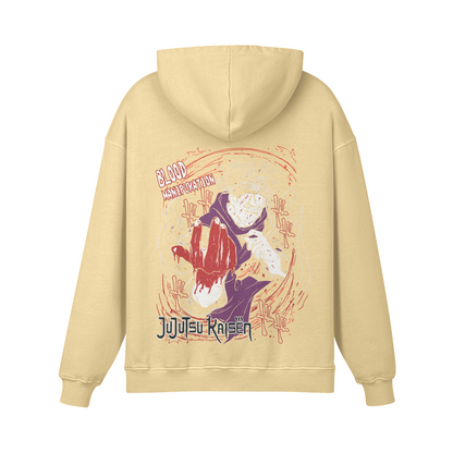 Blood Manipulation Stone Wash Hoodie - Jujutsu Kaisen