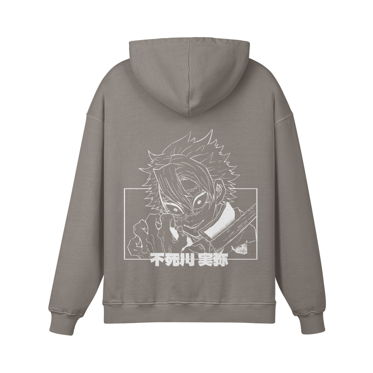 Sanemi Shinazugawa Stone Wash Hoodie - Demon Slayer