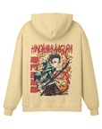 Tanjiro Kamado Hinokami Kagura Stone Wash Hoodie - Demon Slayer