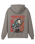 Tanjiro Kamado Hinokami Kagura Stone Wash Hoodie - Demon Slayer