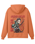 Tanjiro Kamado Hinokami Kagura Stone Wash Hoodie - Demon Slayer