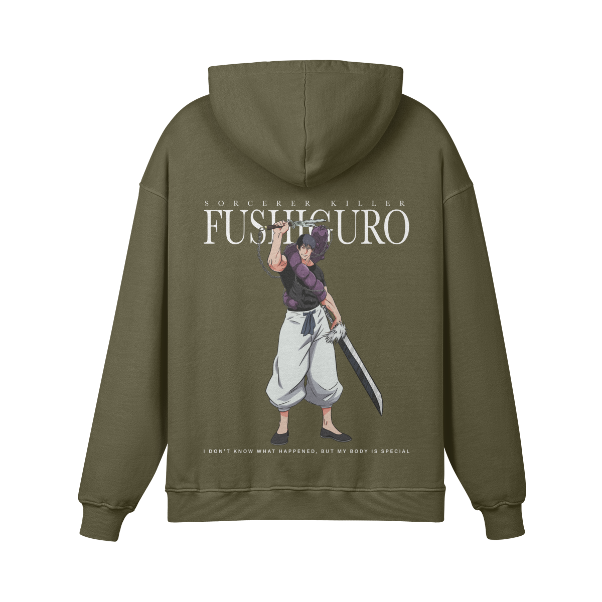Toji Fushiguro Sorcerer Killer Stone Wash Hoodie - Jujutsu Kaisen