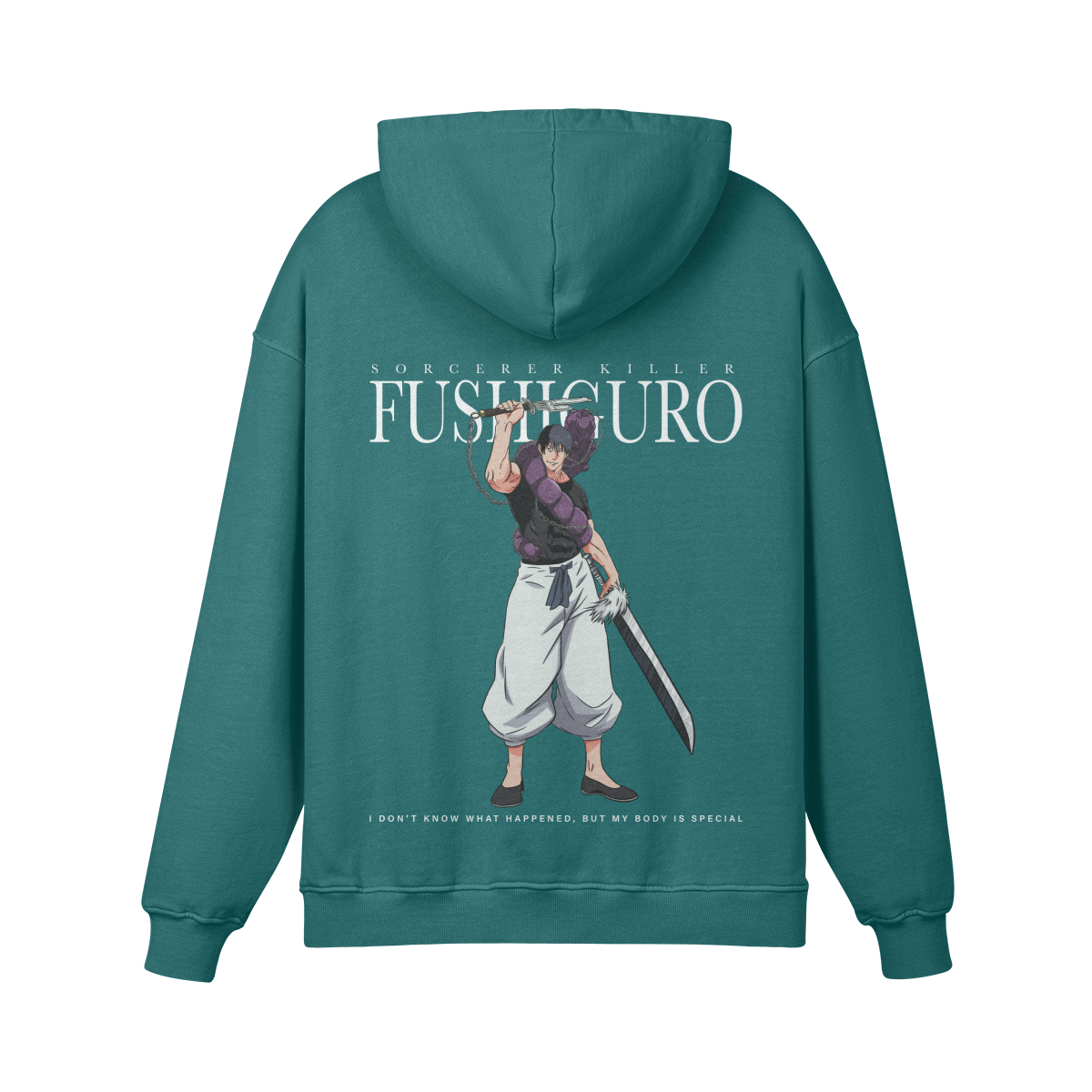 Toji Fushiguro Sorcerer Killer Stone Wash Hoodie - Jujutsu Kaisen