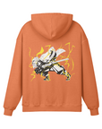 Zenitsu Agatsuma Thunderclap and Flash Stone Wash Hoodie - Demon Slayer