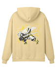 Zenitsu Agatsuma Thunderclap and Flash Stone Wash Hoodie - Demon Slayer