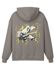 Zenitsu Agatsuma Thunderclap and Flash Stone Wash Hoodie - Demon Slayer