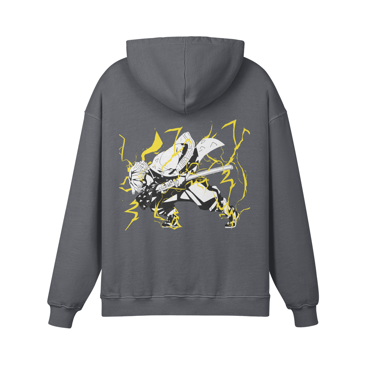 HOODIE Sato様 Zenitsu Agatsuma Thunderclap and Flash Stone Wash Hoodie
