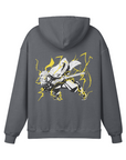 Zenitsu Agatsuma Thunderclap and Flash Stone Wash Hoodie - Demon Slayer