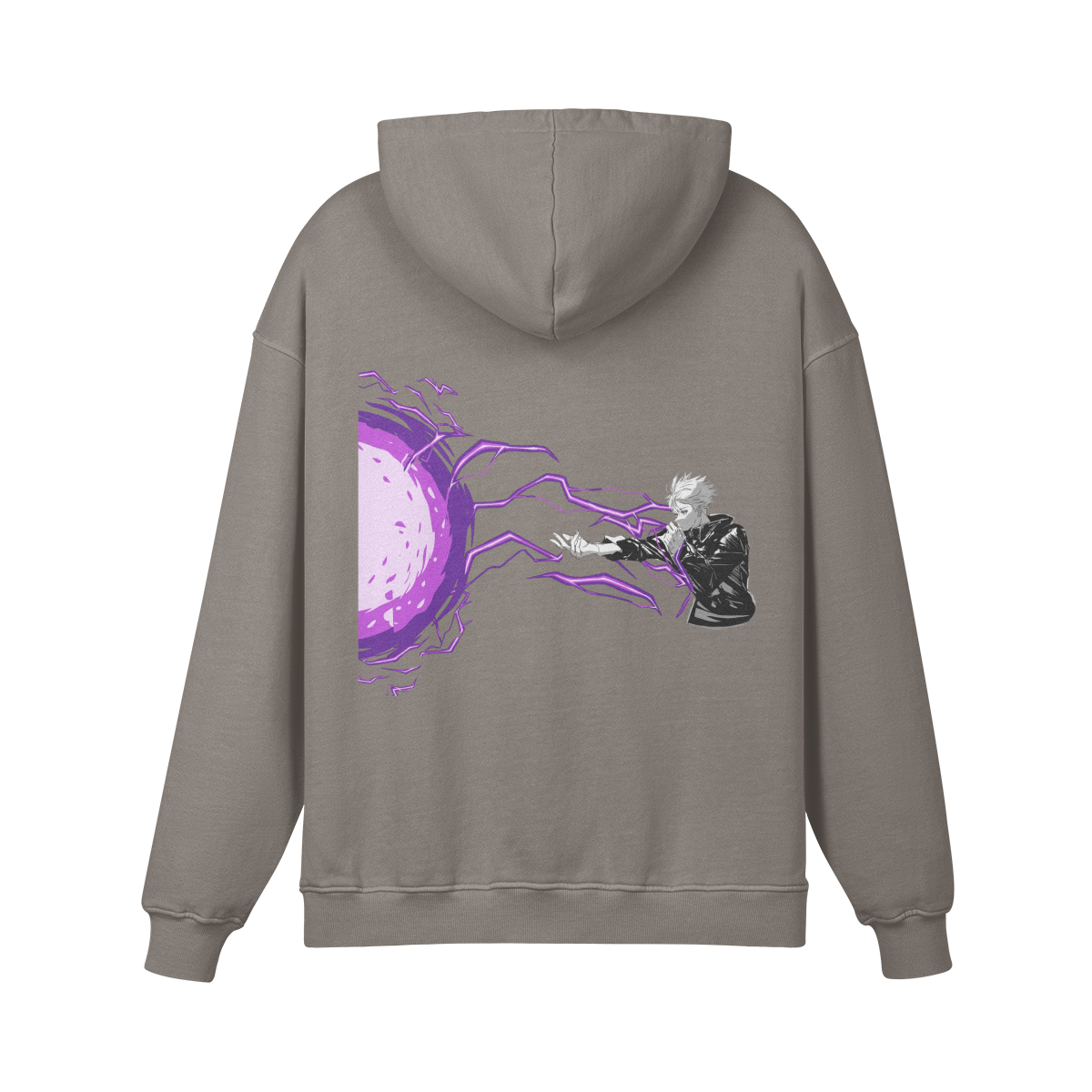 Satoru Gojo Hollow Purple Stone Wash Hoodie - Jujutsu Kaisen