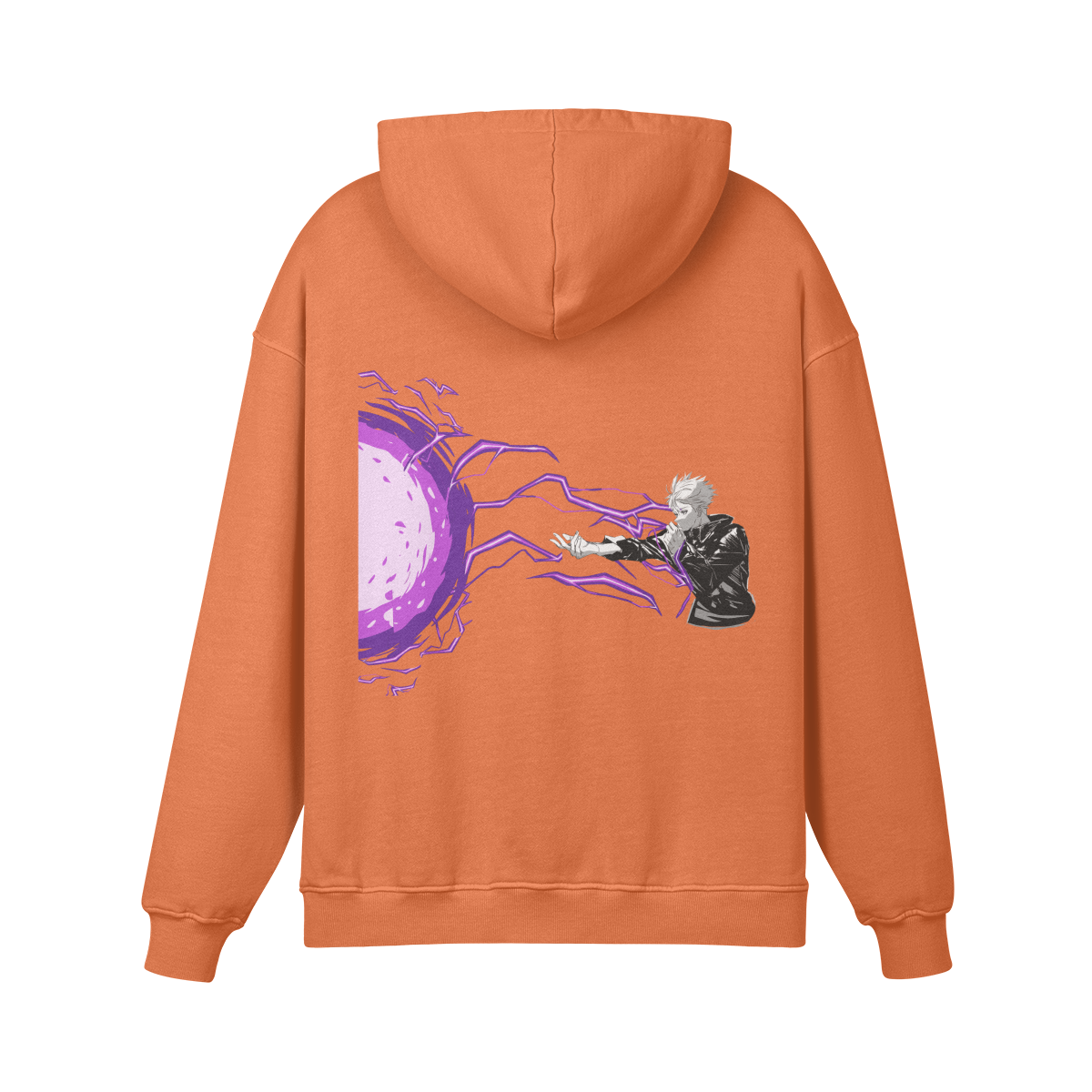 Satoru Gojo Hollow Purple Stone Wash Hoodie - Jujutsu Kaisen