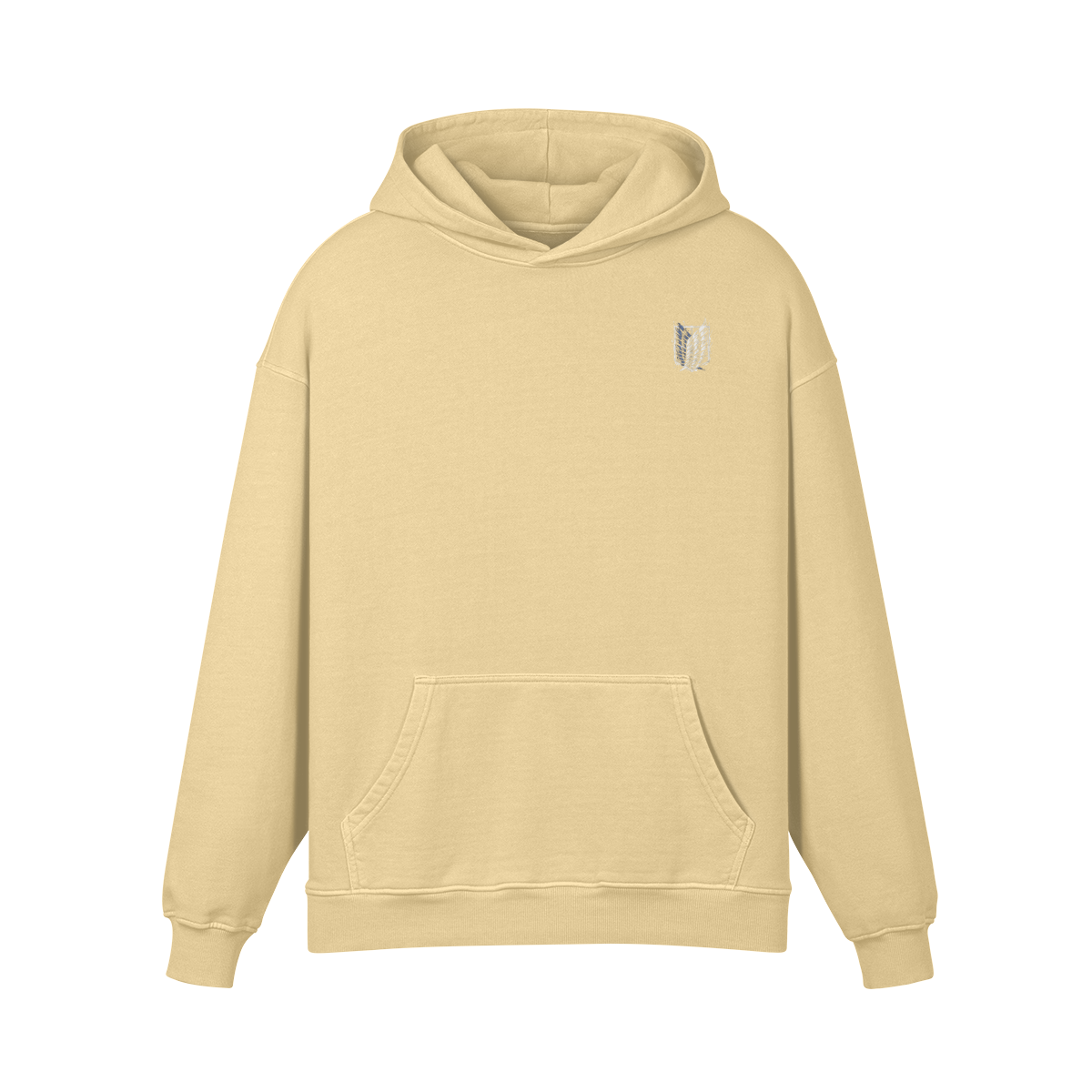 Scout Regiment Minimalist Stone Wash Hoodie - Attack on Titan